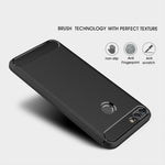 Per Huawei P smart / Enjoy 7S Custodia protettiva posteriore protettiva in TPU antiurto in fibra di carbonio con struttura spazzolata, For Huawei P smart / Enjoy 7S, Huawei P smart / Enjoy 7S, For P smart / Enjoy 7S