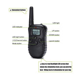 Collare addestramento cani 300m ricaricabile impermeabile LCD