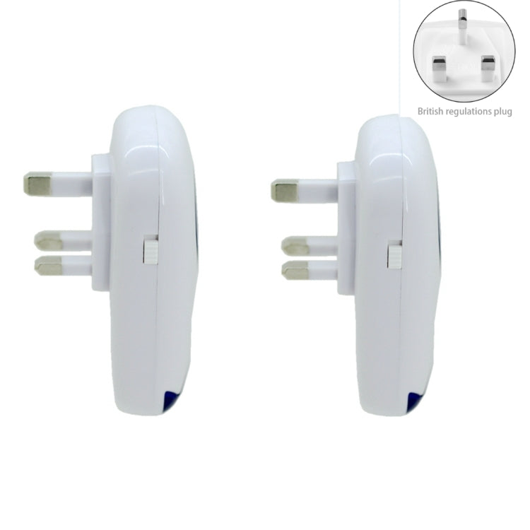 Repellente elettronico ad ultrasuoni anti zanzare per ratti e parassiti da 3 W con luce, spina americana, CA 90-240 V, UK Plug, US Plug