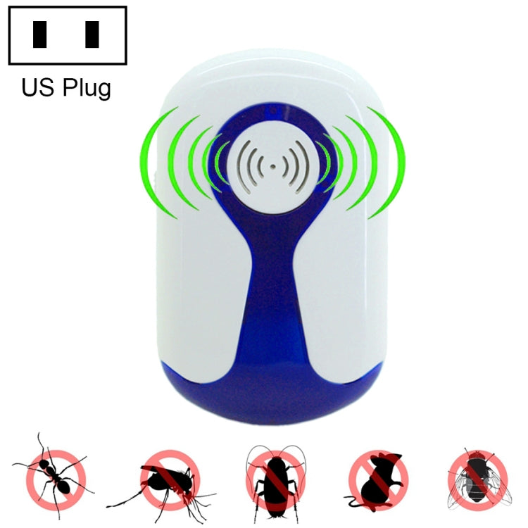 Repellente elettronico ad ultrasuoni anti zanzare per ratti e parassiti da 3 W con luce, spina americana, CA 90-240 V, UK Plug, US Plug