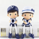 Resina creativa LOVE Navy Family Set Bambole Ornamenti Decorazione camera da letto nuziale Regali, LOVE Navy Family