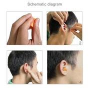 Dieci paia di tappi per le orecchie in morbido memory foam arancione non tossico per dormire
