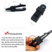 20 pezzi Tende da sole per tende da esterno Clip di fissaggio antivento Fibbia multifunzionale per corda antivento