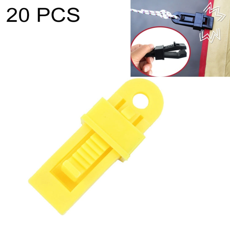 20 pezzi Tende da sole per tende da esterno Clip di fissaggio antivento Fibbia multifunzionale per corda antivento