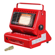 Bruciatore per stufa a gas multifunzionale portatile da viaggio per campeggio all'aperto, alimentato da doppio serbatoio del gas (non incluso), Dual Gas Tank