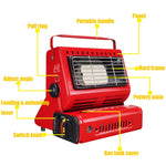 Bruciatore per stufa a gas multifunzionale portatile da viaggio per campeggio all'aperto, alimentato da doppio serbatoio del gas (non incluso), Dual Gas Tank
