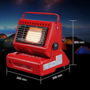 Bruciatore per stufa a gas multifunzionale portatile da viaggio per campeggio all'aperto, alimentato da doppio serbatoio del gas (non incluso), Dual Gas Tank