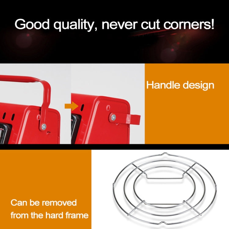 Bruciatore per stufa a gas multifunzionale portatile da viaggio per campeggio all'aperto, alimentato da doppio serbatoio del gas (non incluso), Dual Gas Tank