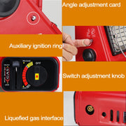 Bruciatore per stufa a gas multifunzionale portatile da viaggio per campeggio all'aperto, alimentato da doppio serbatoio del gas (non incluso), Dual Gas Tank