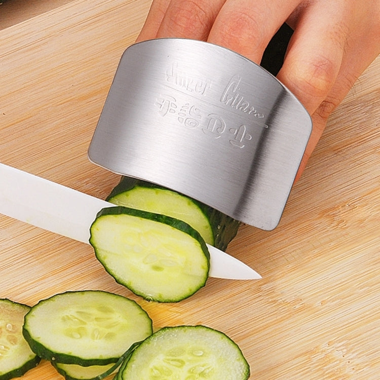 Cucina creativa Cibo necessario Taglio di verdure Protezione per le dita delle mani in acciaio inossidabile, Cutting Finger Protector
