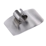Cucina creativa Cibo necessario Taglio di verdure Protezione per le dita delle mani in acciaio inossidabile, Cutting Finger Protector