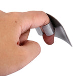 Cucina creativa Cibo necessario Taglio di verdure Protezione per le dita delle mani in acciaio inossidabile, Cutting Finger Protector