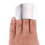 Cucina creativa Cibo necessario Taglio di verdure Protezione per le dita delle mani in acciaio inossidabile, Cutting Finger Protector