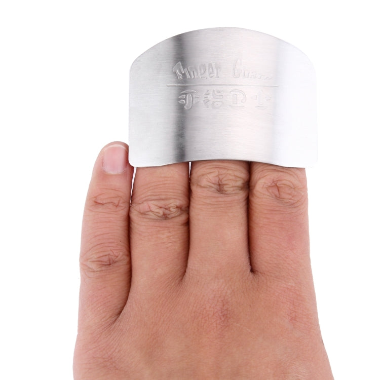 Cucina creativa Cibo necessario Taglio di verdure Protezione per le dita delle mani in acciaio inossidabile, Cutting Finger Protector