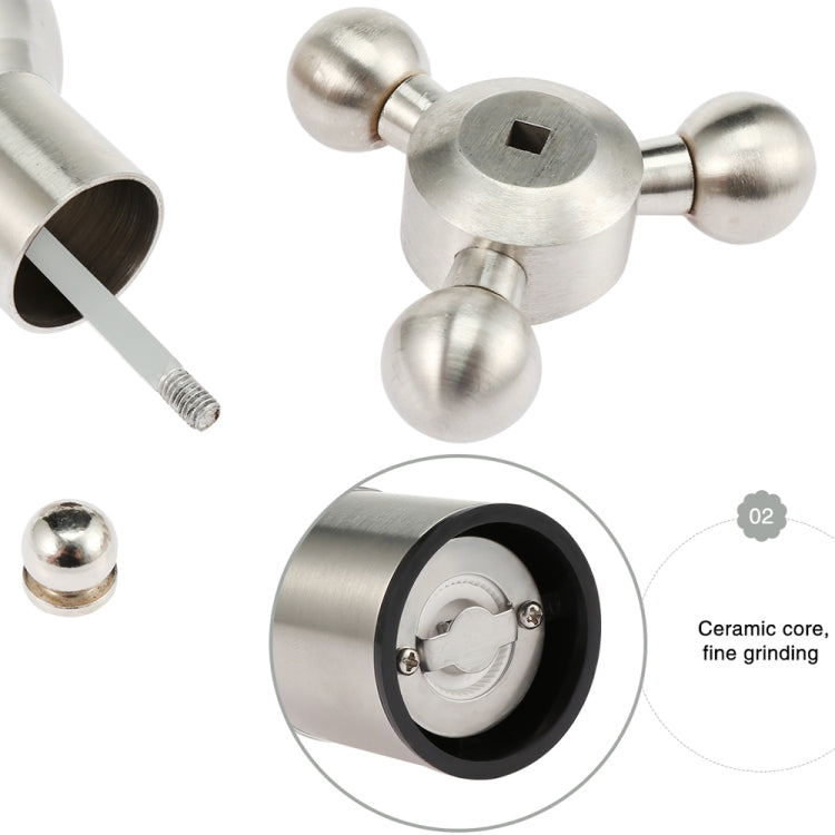 MICLAN Macinapepe macinapepe in acciaio inossidabile 304 a forma di timone, dimensioni: L, L