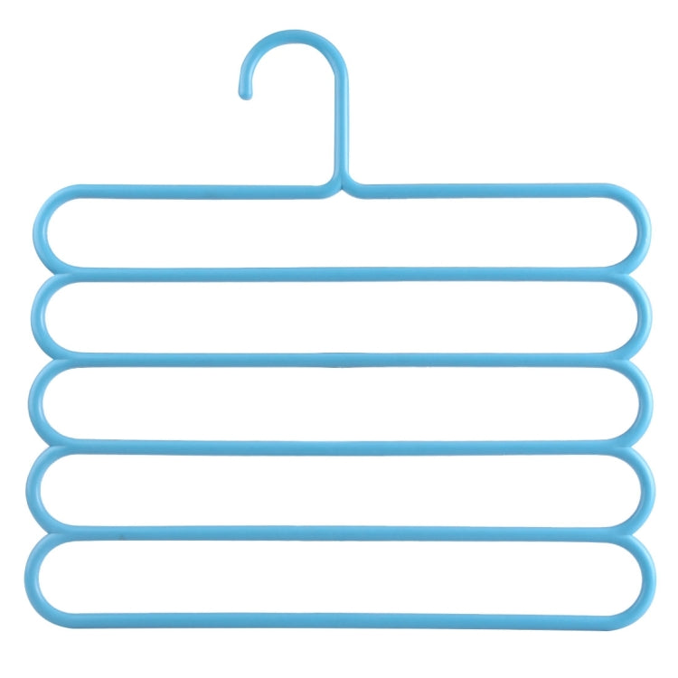 Appendiabiti in plastica multifunzione a 5 strati, pantaloni, sciarpa, cravatta di seta, 5 Layers Pants Hangers