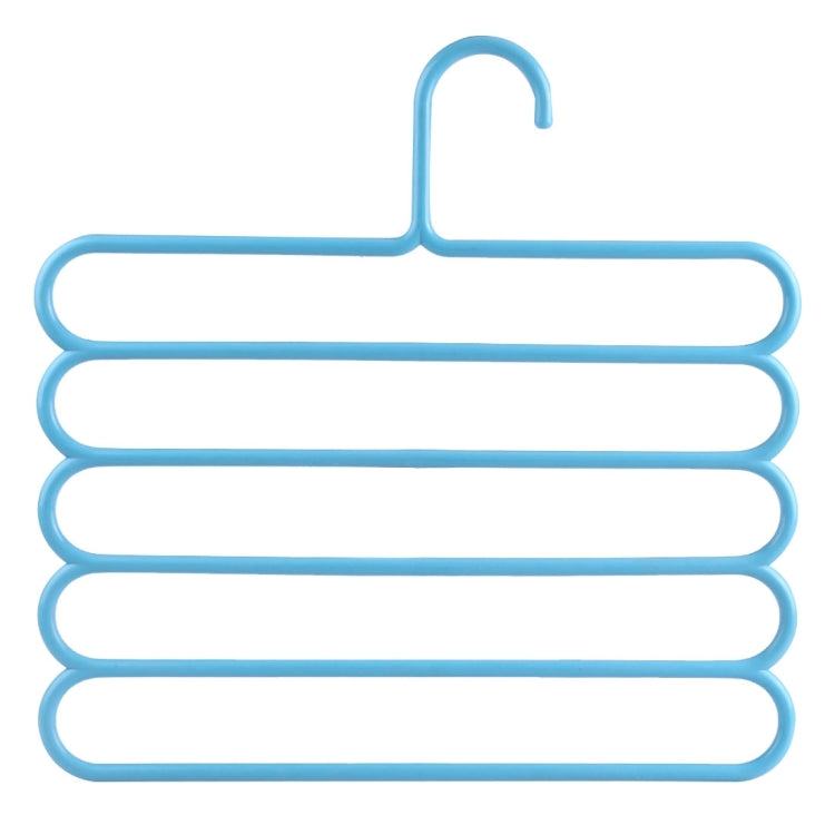 Appendiabiti in plastica multifunzione a 5 strati, pantaloni, sciarpa, cravatta di seta, 5 Layers Pants Hangers