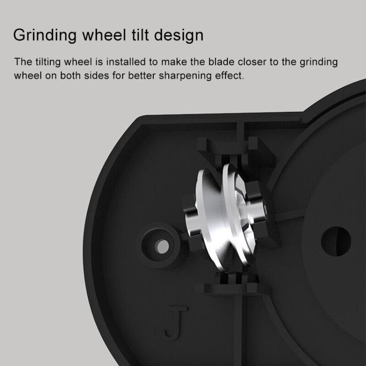 Affilacoltelli da cucina portatile a doppia ruota originale Xiaomi Youpin Huohou, Double-wheel Knife Sharpener