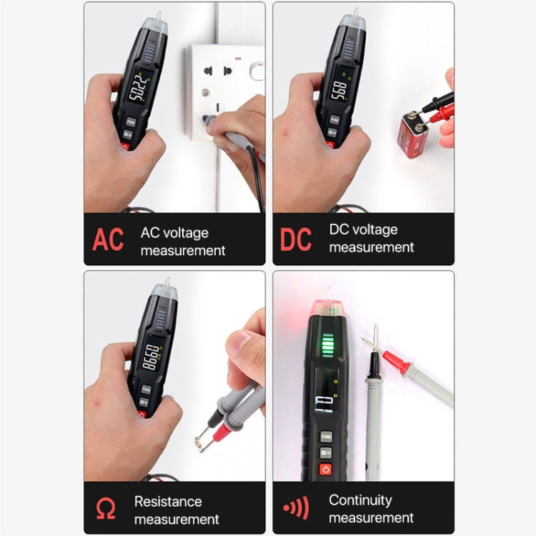 HABOTEST HT122 Multimetro digitale multifunzione a sequenza di fase Penna per test di elettricità intelligente, HT122