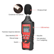 HABOTEST HT622B Fonometro digitale ad alta precisione per uso domestico, HT622B