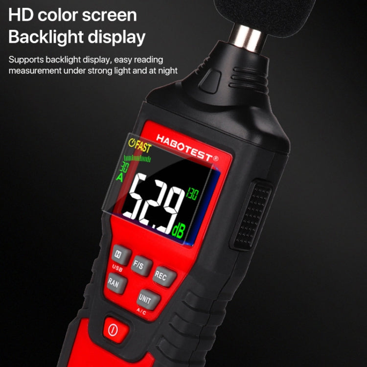 Fonometro digitale HT622B per misurazione rumore 30-130 dBA