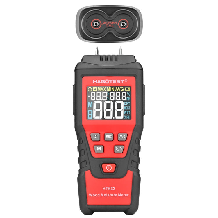 HABOTEST HT632 Rilevatore di umidità del legno portatile multifunzionale con display digitale, HT632