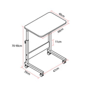 Scrivania da comodino portatile rimovibile per uso domestico con struttura in legno, HC0227A, HC0227B, HC0227C, HC0227D
