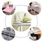 Scrivania da comodino portatile rimovibile per uso domestico con struttura in legno, HC0227A, HC0227B, HC0227C, HC0227D