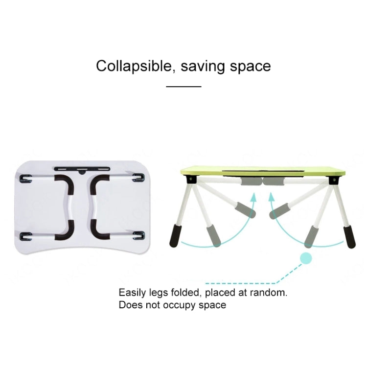Supporto da tavolo pieghevole per scrivania per laptop antiscivolo con slot per schede e slot per tazze, with Card Slot & Cup Slot