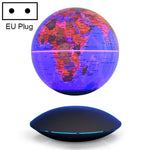 Globo a levitazione magnetica inglese illuminante con rotazione da 6 pollici, ornamenti artigianali per ufficio, spina europea, Black EU Plug, Baby Blue EU Plug