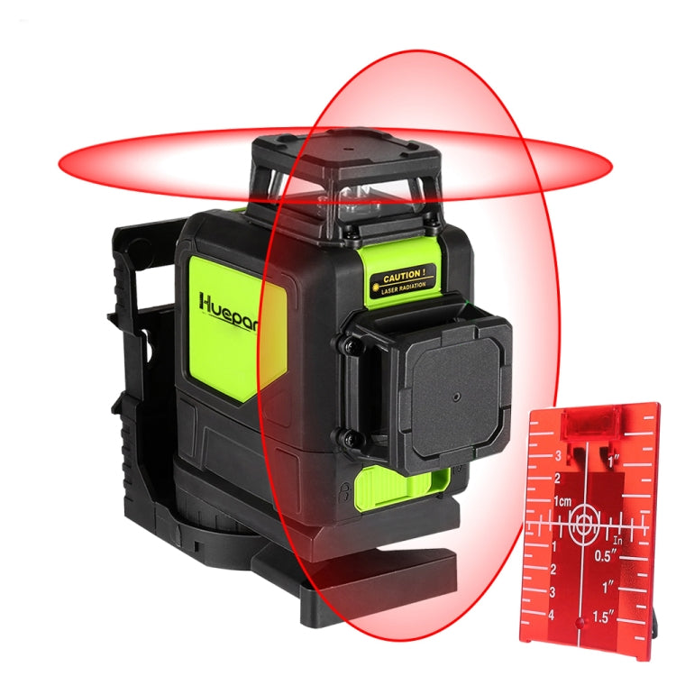 902CR 2×360 Degree Laser Level Wall and Floor Coverage 8 Lines Red Beam IP54 Water/Dust Resistant