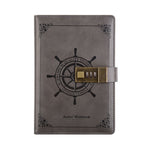 Diario per notebook da marinaio con copertina in PU retrò B6 con blocco password