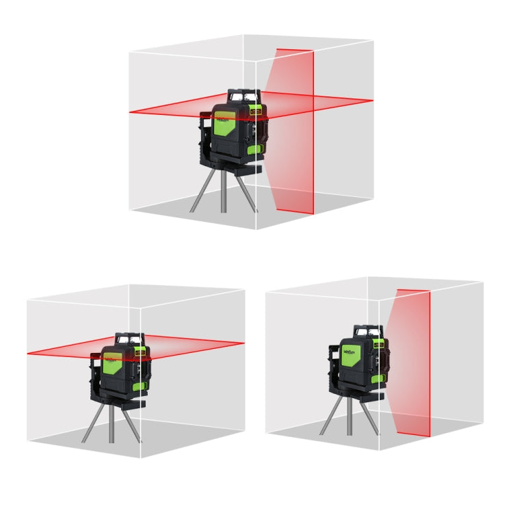 901CR H360 Degree / V130 Degree Wall and Floor Covering Laser Level 5 Line Red Beam IP54 Water/Dust Resistant