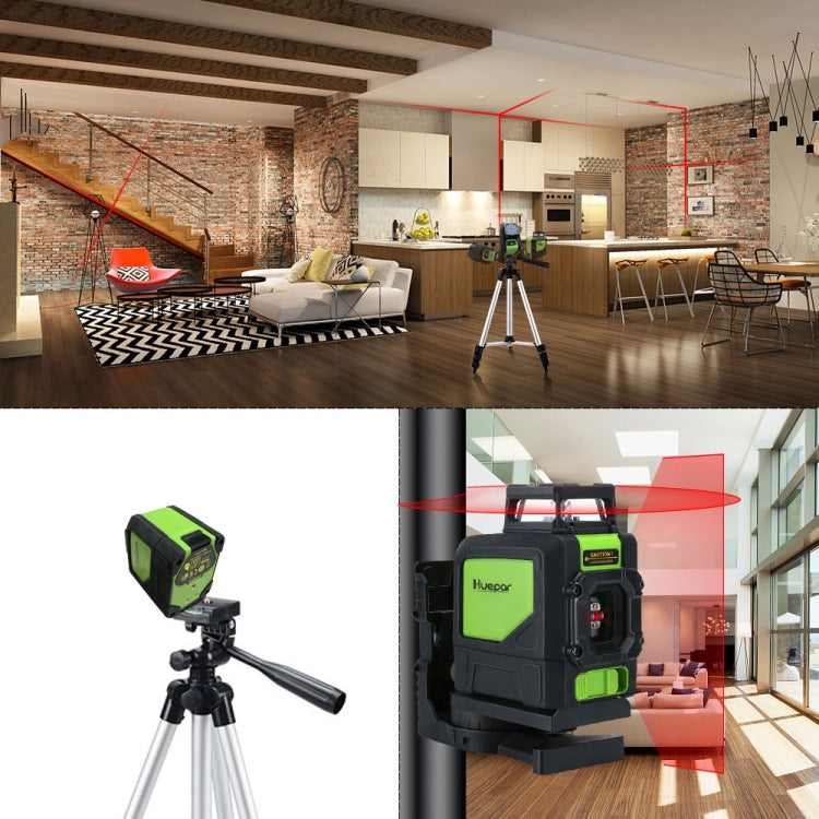 901CR H360 Degree / V130 Degree Wall and Floor Covering Laser Level 5 Line Red Beam IP54 Water/Dust Resistant