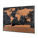 Forniture per ufficio scolastico e didattico Mappa del mondo da grattare con bandiere nazionali, dimensioni: 82,6 x 59,5 cm, With Flags