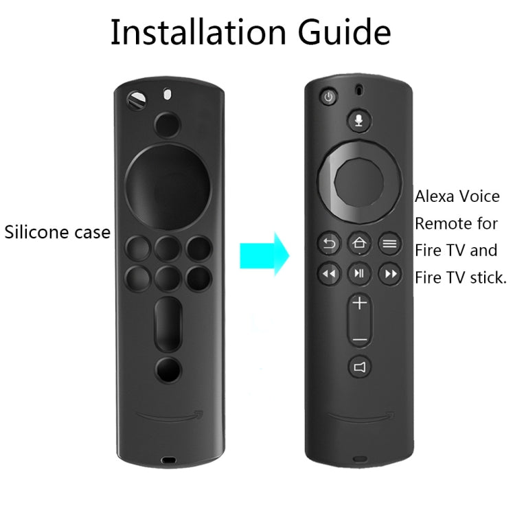 Custodia per telecomando in silicone lavabile con texture antiscivolo per telecomando Amazon Fire TV