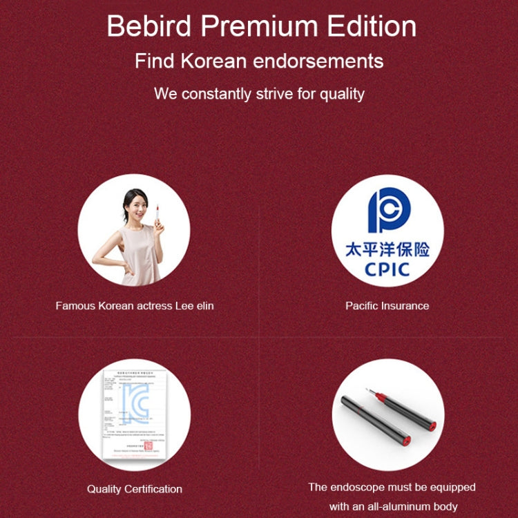 Bebird B1 Intelligent HD Visual Ear Cleaner Strumento per cerume, versione standard, Standard Version