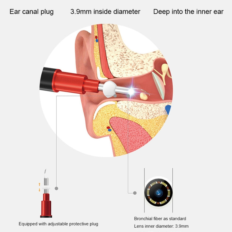 Bebird B1 Intelligent HD Visual Ear Cleaner Strumento per cerume, versione standard, Standard Version