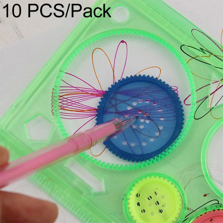 Set 10 pezzi strumenti disegno geometrico per studenti