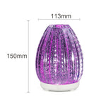 Spruzzatore automatico di alcol con umidificatore in vetro 3D a forma di vaso creativo da 100 ml con lampada a LED colorata, 3D Glass Humidifier