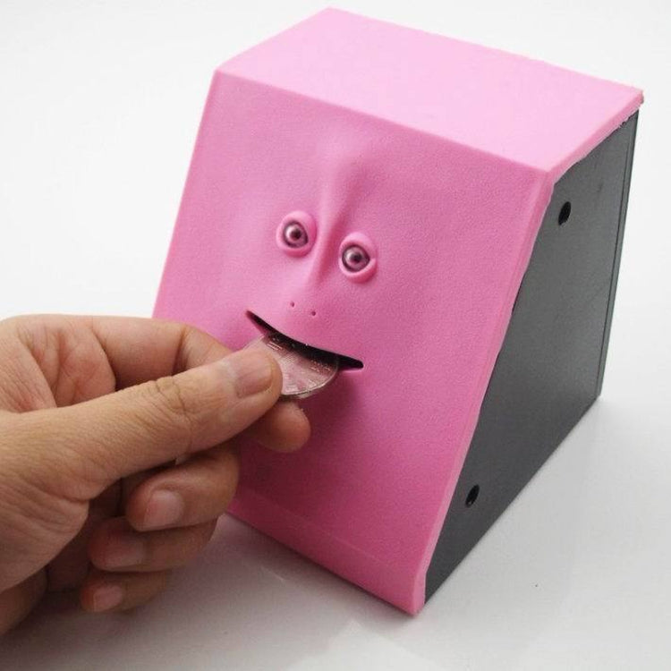 Scatola per il risparmio di monete automatica per mangiare soldi con Face Bank, Face Bank