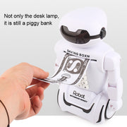 Salvadanaio con codice lampada da scrivania robot salvadanaio multifunzione per bambini, Robot Bank