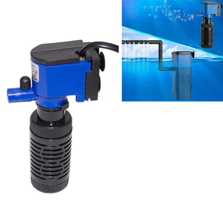 ZY-M2 4W 400L/H Pompa sommergibile multifunzione per acquario Pompa di circolazione Pompa per acquario Filtro aria interno, Spina europea, ZY-M2