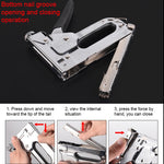 Chiodatrice universale per unghie tipo U / tipo T / tipo porta, Nailer, With Handle Case, With 1000 PCS Nails, With Handle Case & 1000 PCS Nails