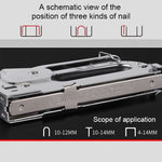 Chiodatrice universale per unghie tipo U / tipo T / tipo porta, Nailer, With Handle Case, With 1000 PCS Nails, With Handle Case & 1000 PCS Nails