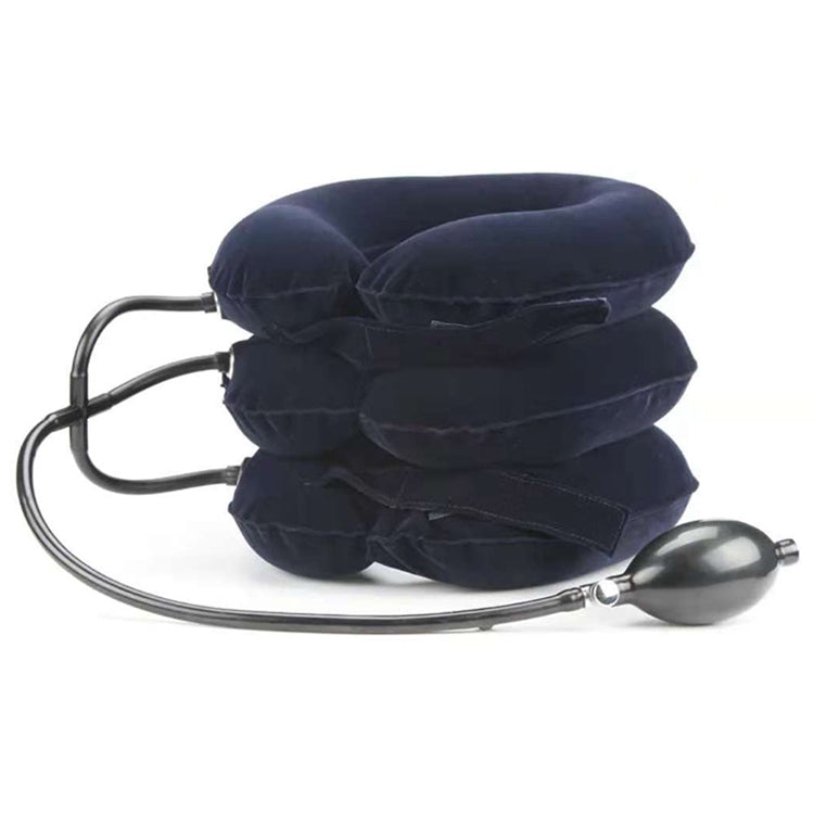 Strumento di trazione cervicale per la protezione del collo in cashmere completo per uso domestico Strumento gonfiabile per massaggio della colonna vertebrale cervicale, Full Cashmere (Black), Full Cashmere (Coffee), Full Cashmere (Grey)