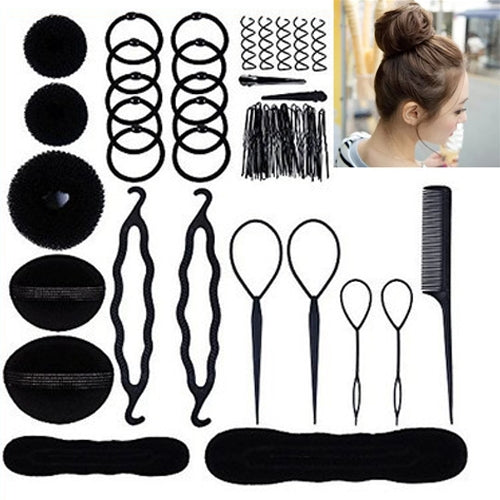 Set 71 accessori per capelli in plastica e resina