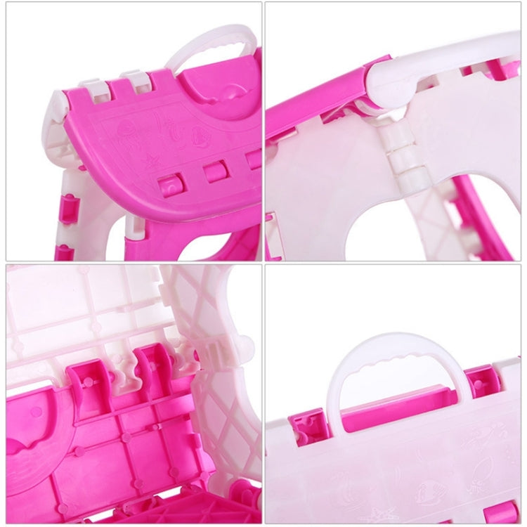 Sgabello pieghevole in plastica portatile da esterno
