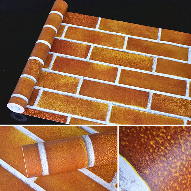 Carta da parati adesiva effetto mattone 3D 45x1000 cm