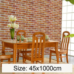 Carta da parati adesiva effetto mattone 3D 45x1000 cm